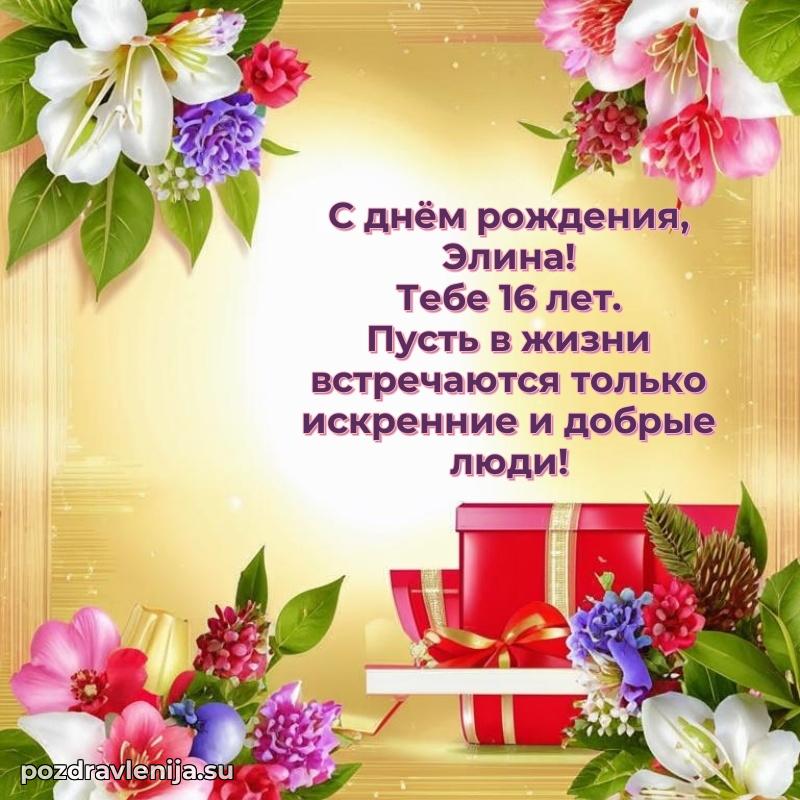 Элине 16 лет