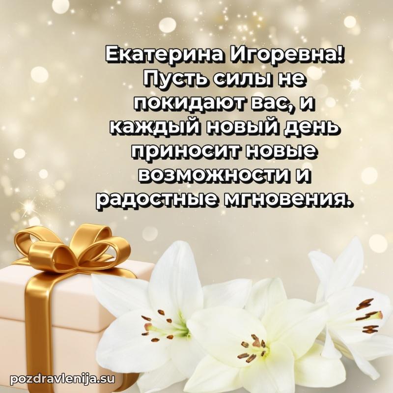 Поздравления в стихах Екатерине Игоревне прикольные