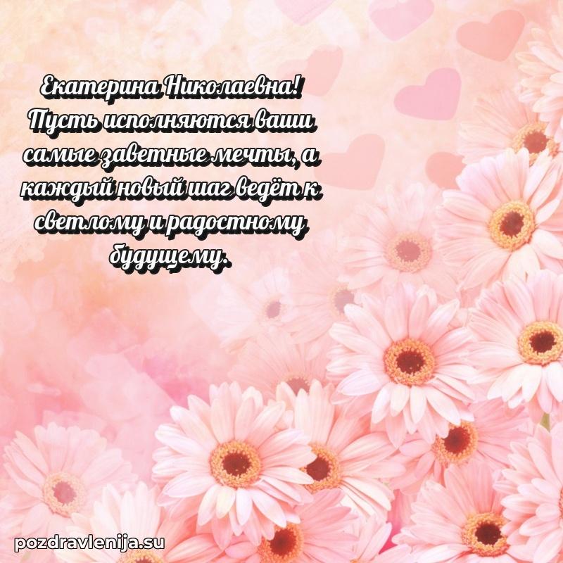 Трогательные поздравления Екатерине Николаевне своими словами