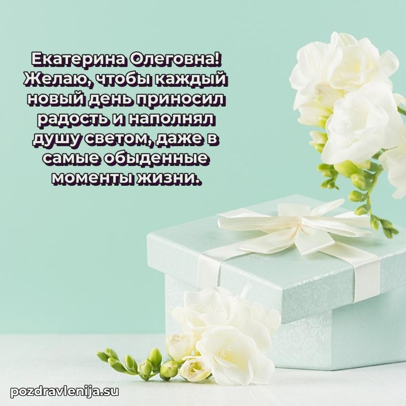 Праздничная картинка с рождением для Екатерине Олеговне