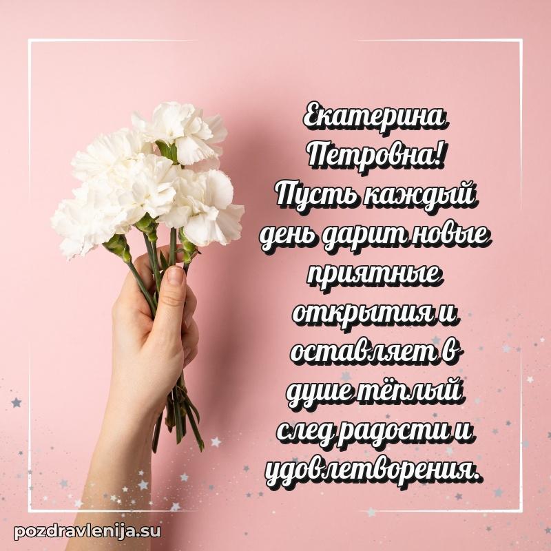 Праздничная картинка с рождением для Екатерине Петровне