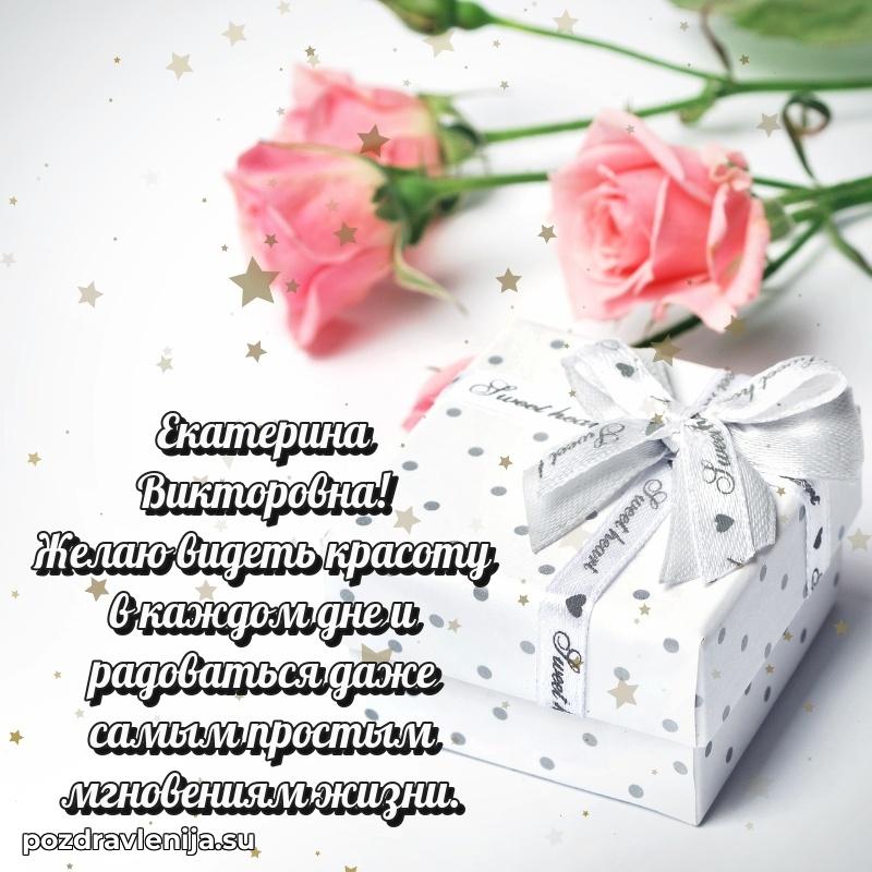 Праздничная картинка с рождением для Екатерине Викторовне