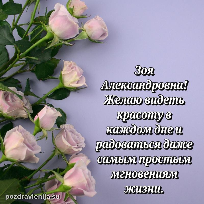 Поздравления в стихах Зое Александровне прикольные